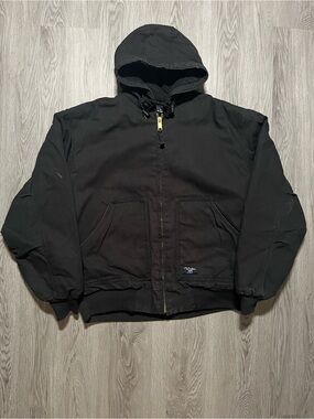 Walls Work wear jacket hooded insulated zip up active work mens Large